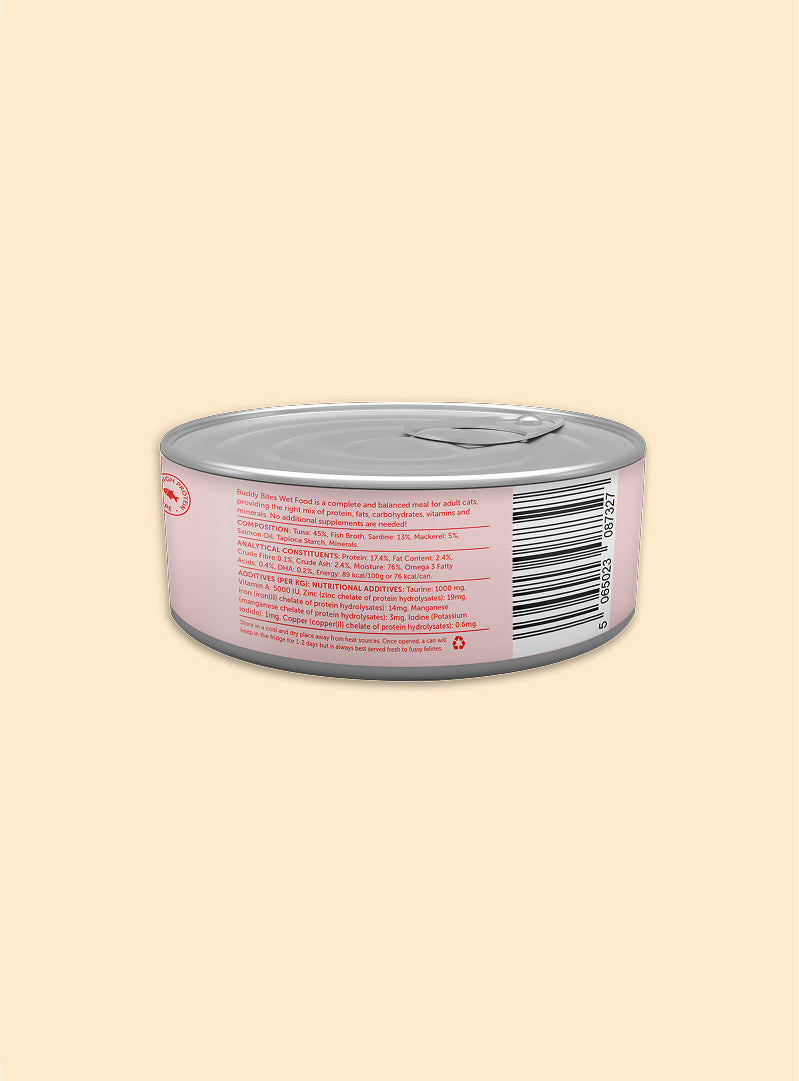 Cat Can - Tuna with Sardine and Mackerel in Gravy 85g